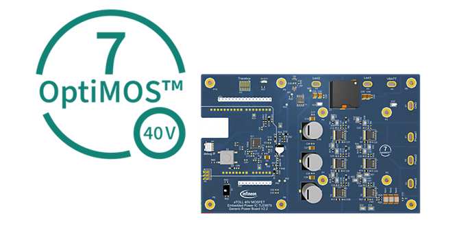 Evaluation board with latest OptiMOS™ 7 MOSFETs