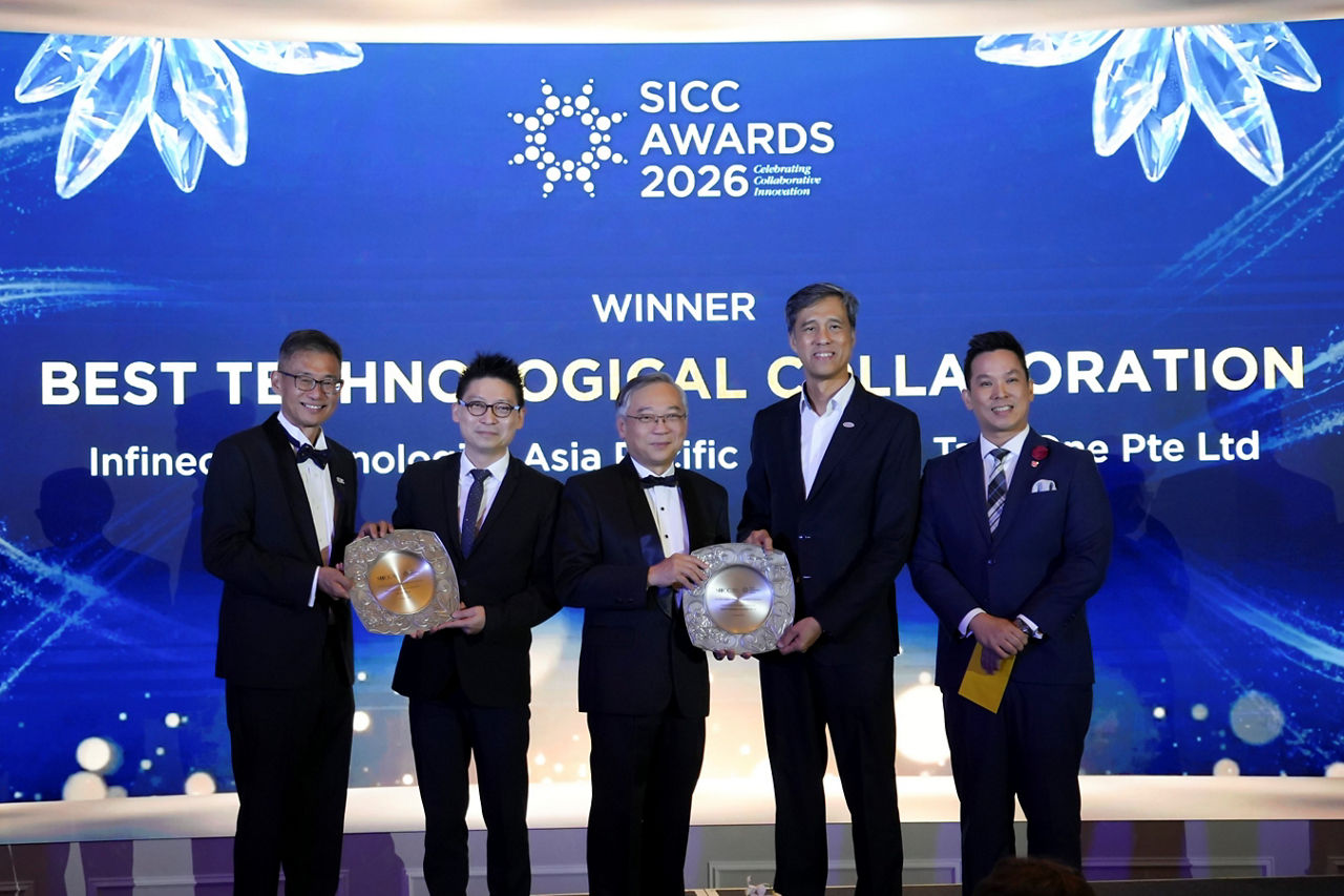 2026 SICC Award - Infineon-Tack One win Best Technological Collaboration Award