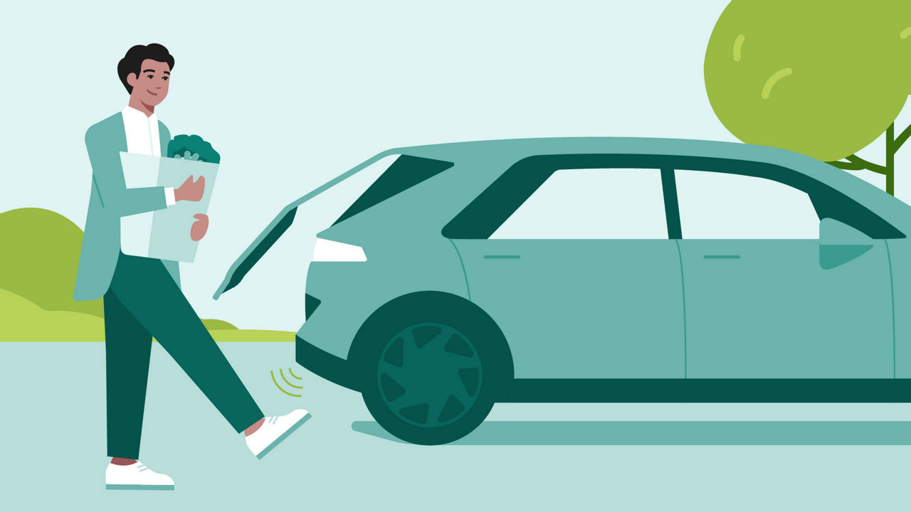 Handsfree trunk access with gesture 