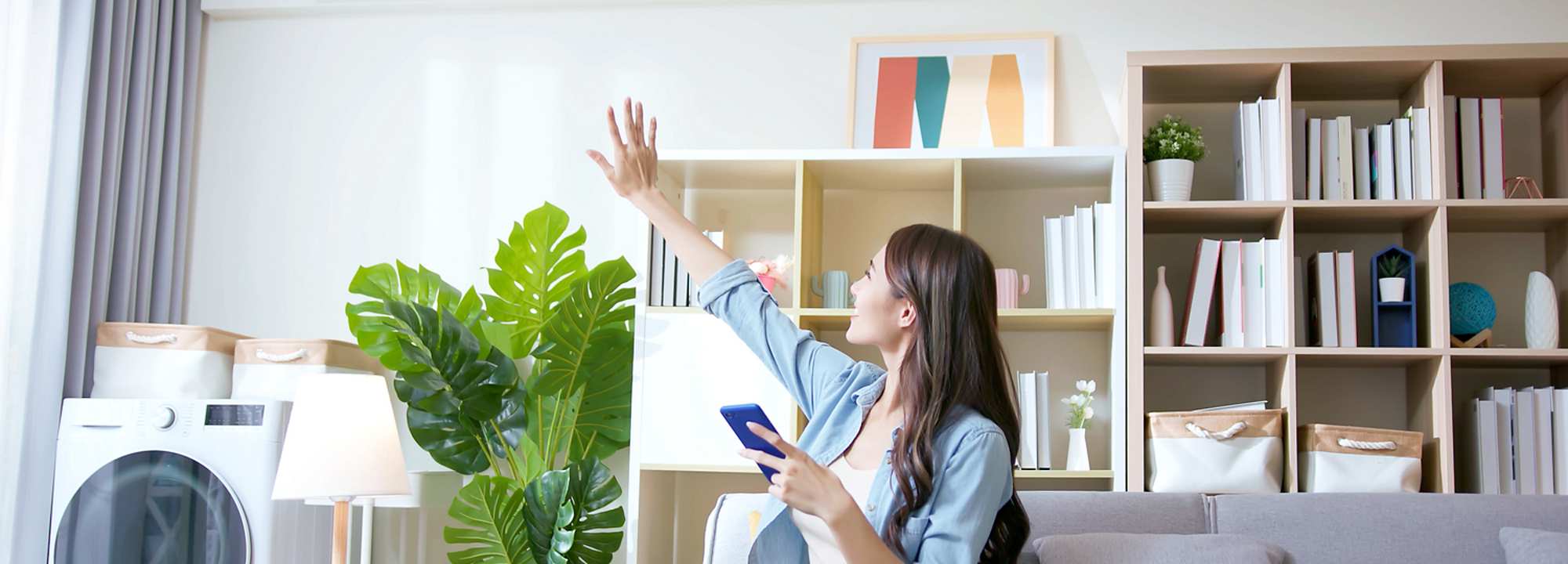 エアコンと女性