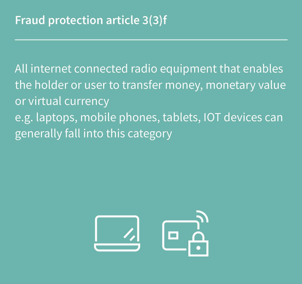 Fraud protection article 3(3)f