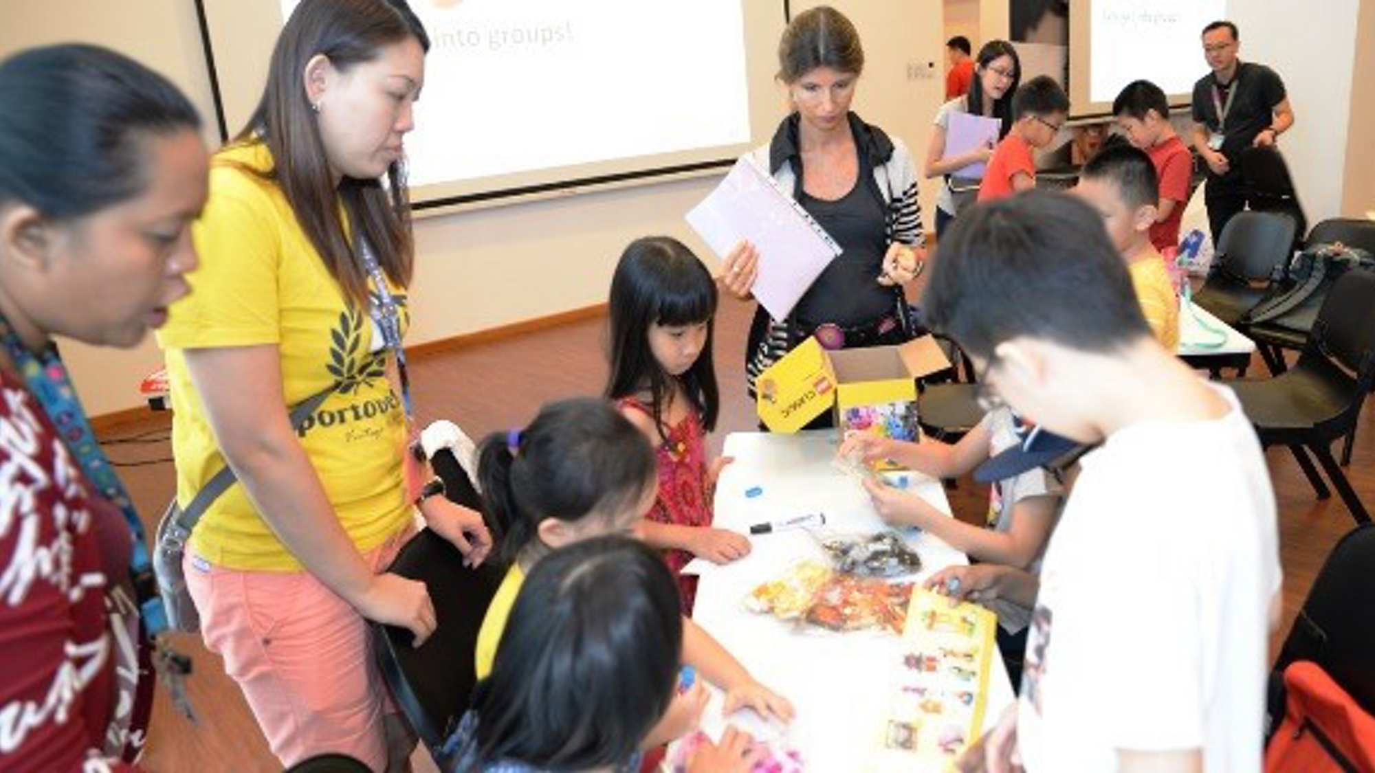 Infineon cares and teck ghee cc lego brick art camp on 11 march 2017