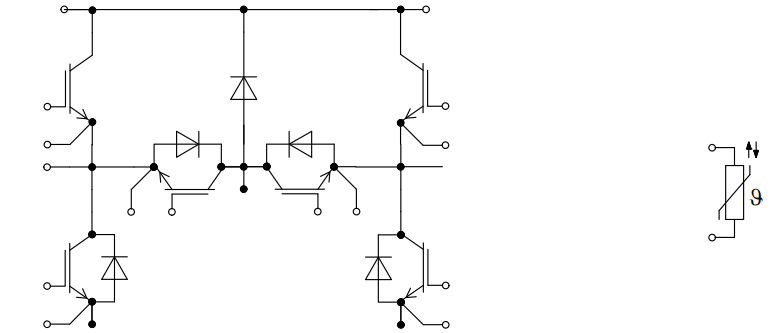 Circuit diagram F4-3L100R07W2S5_B40