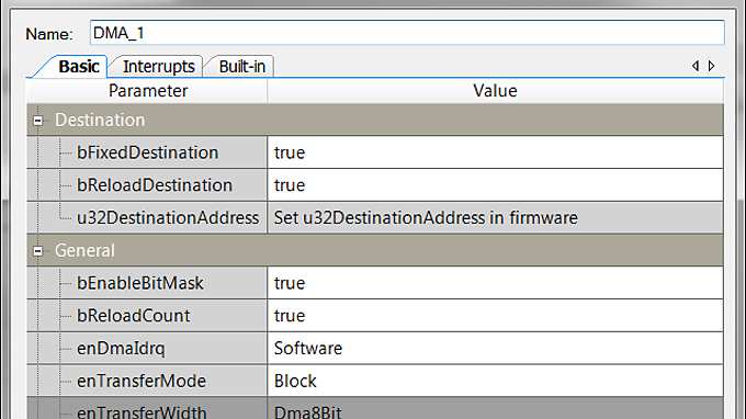 DMA-Component-Parameter-Editor