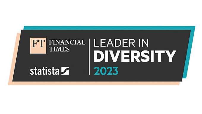 Financial Times Leader in Diversity 2023 Emblem