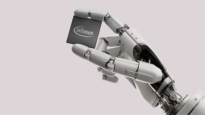 Humanoid robotic hand with a microchip