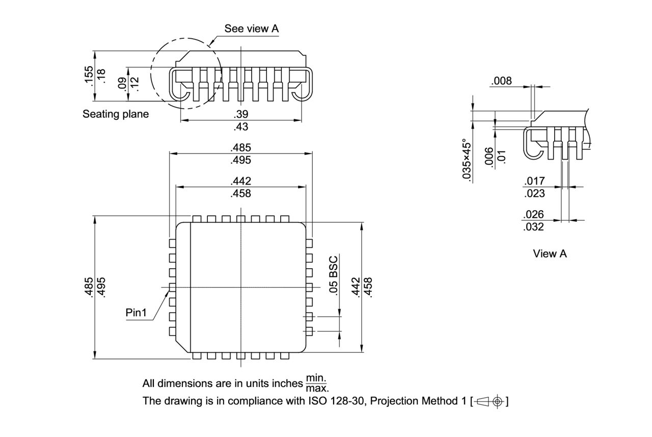 C-LCC-28-800_Package Outline