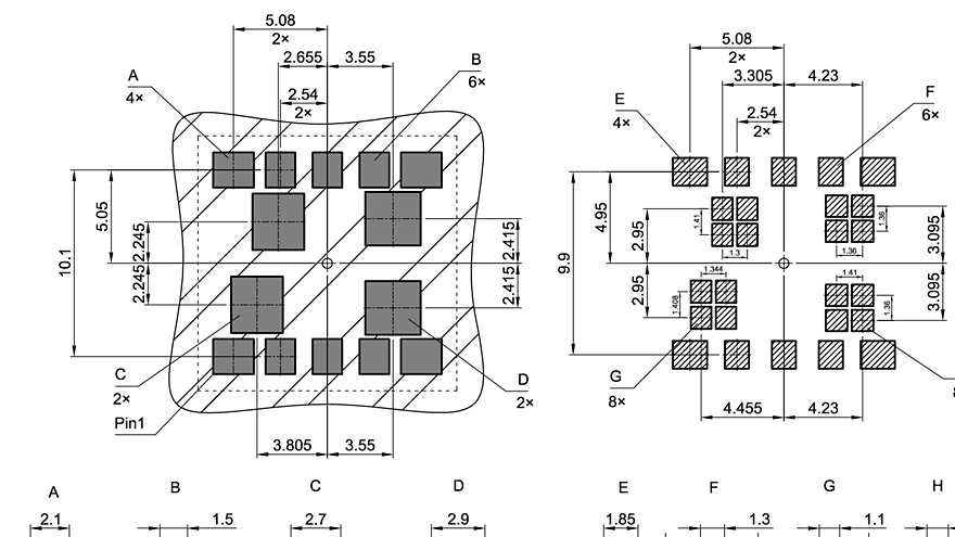 LG-MLGA-14-2_Footprint Drawing