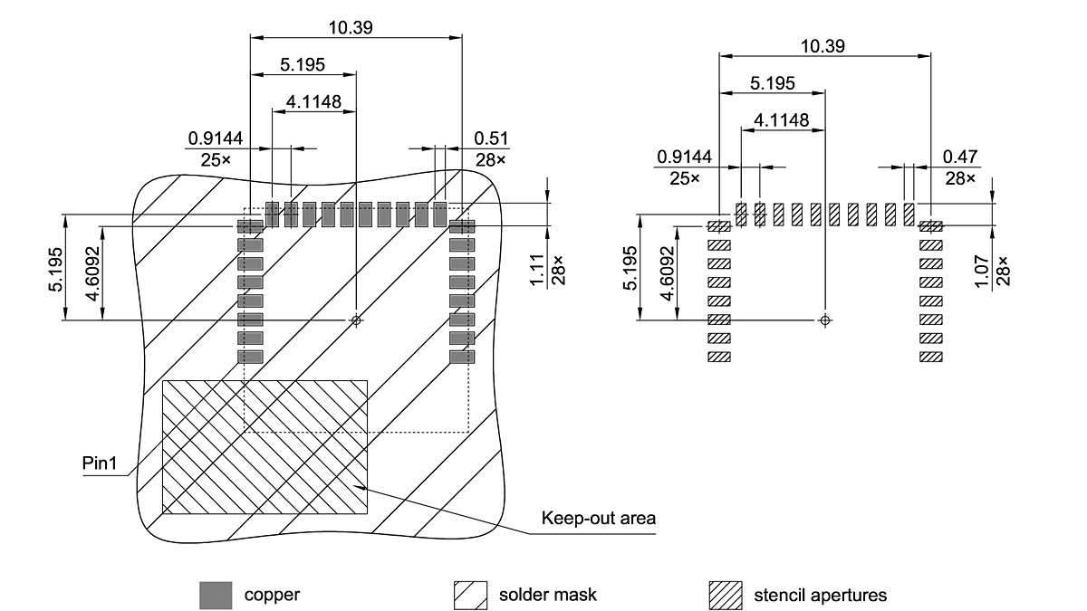 LG-MLGA-28-800_Footprint Drawing