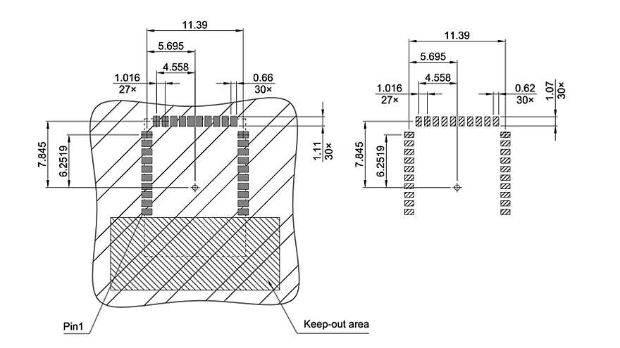LG-MLGA-30-800_Footprint Drawing