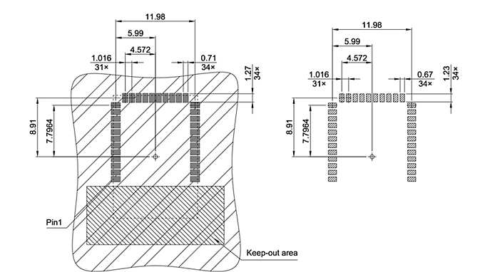 LG-MLGA-34-800_Footprint Drawing