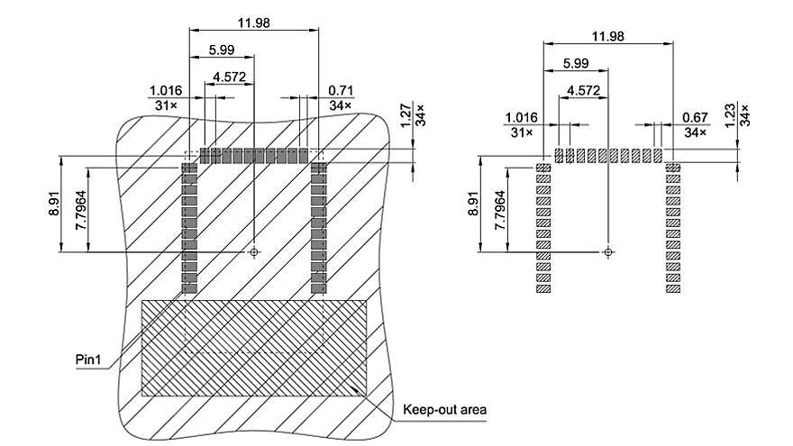 LG-MLGA-34-800_Footprint Drawing
