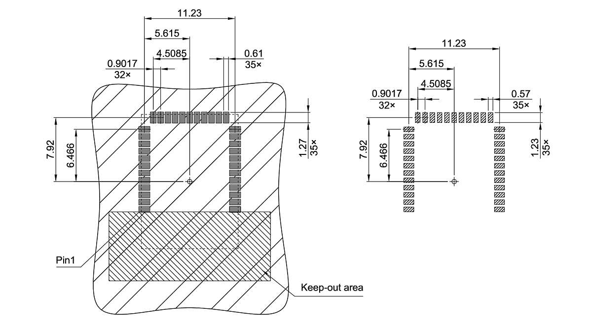 LG-MLGA-35-800_Footprint Drawing