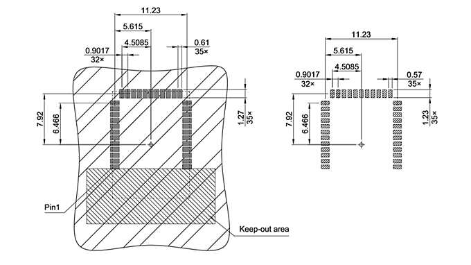 LG-MLGA-35-800_Footprint Drawing