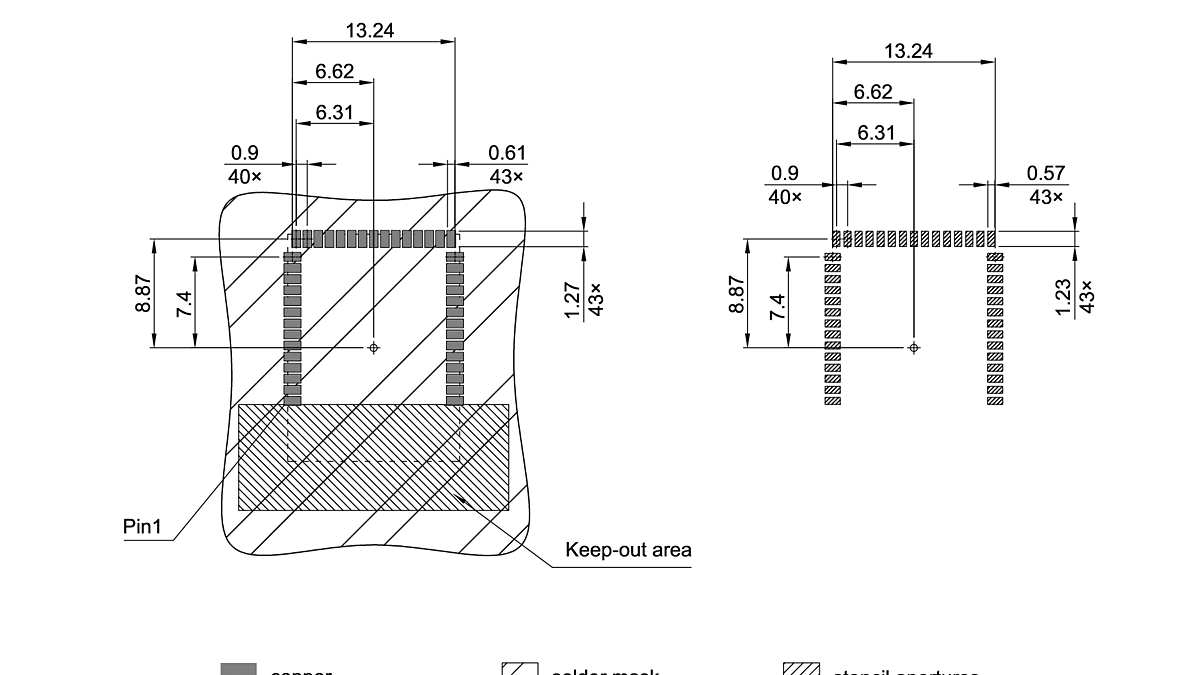 LG-MLGA-43-800_Footprint Drawing