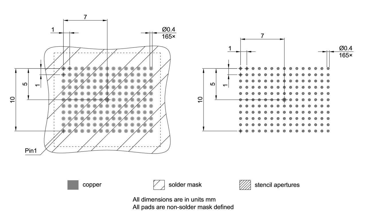 P-BGA-165-800_Footprint Drawing