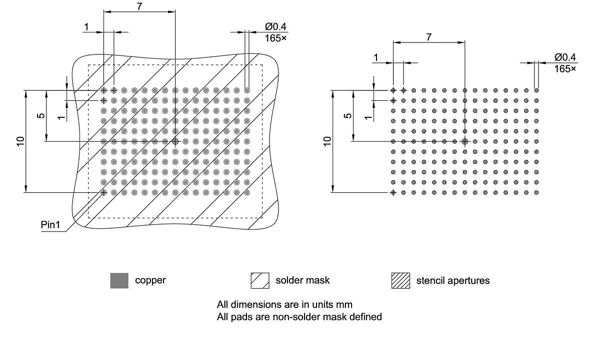 P-BGA-165-800_Footprint Drawing