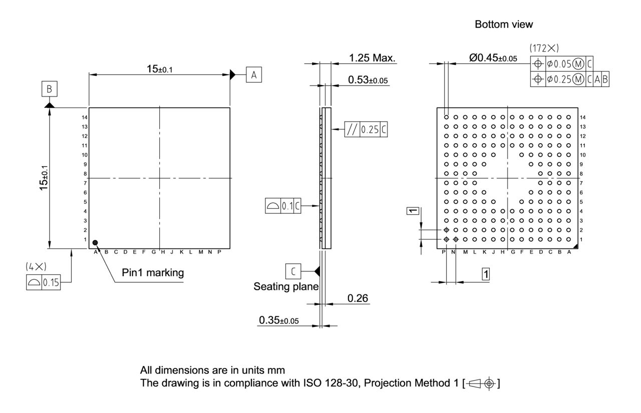 P-BGA-172-800_Package Outline
