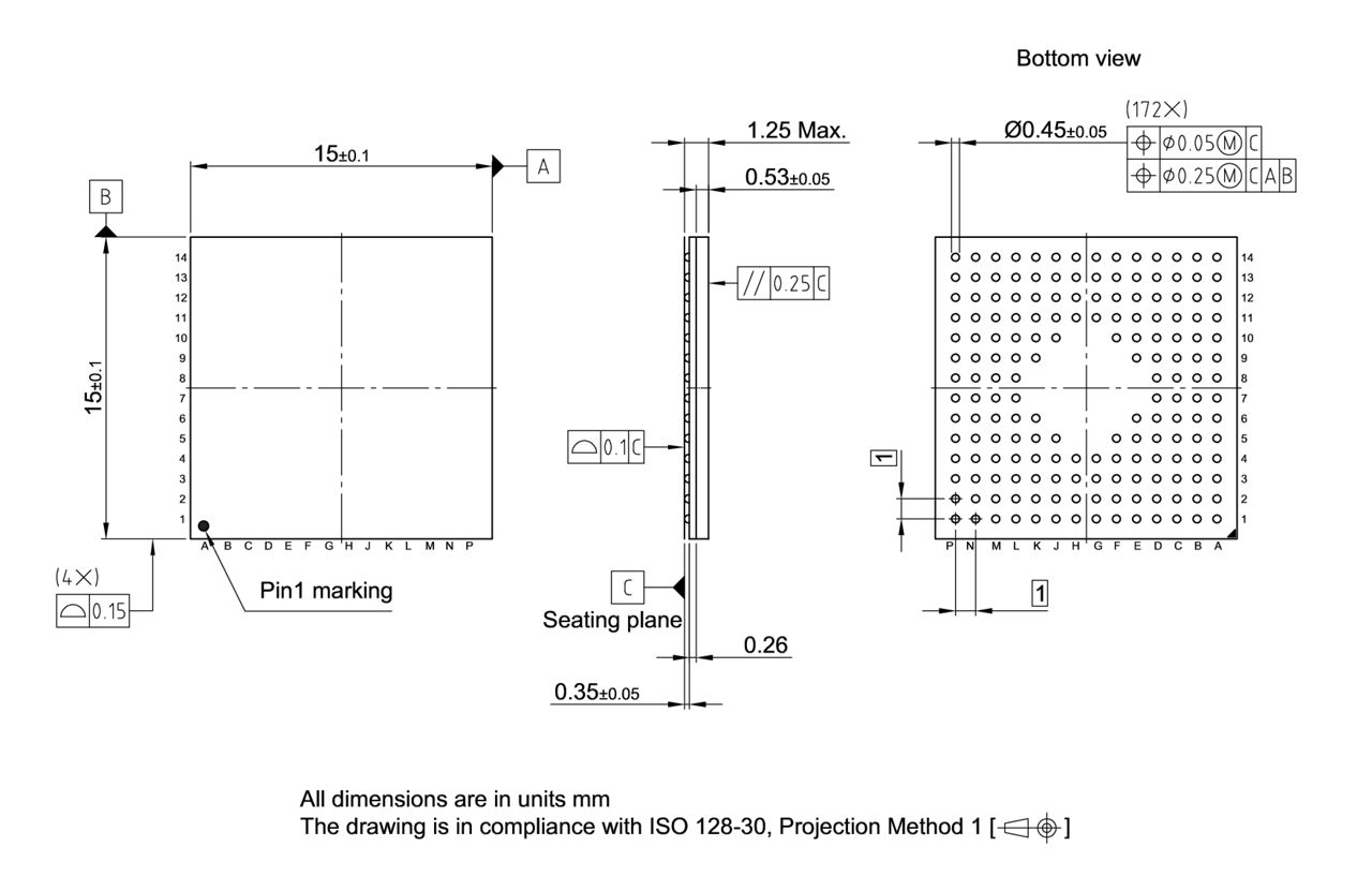 P-BGA-172-801_Package Outline