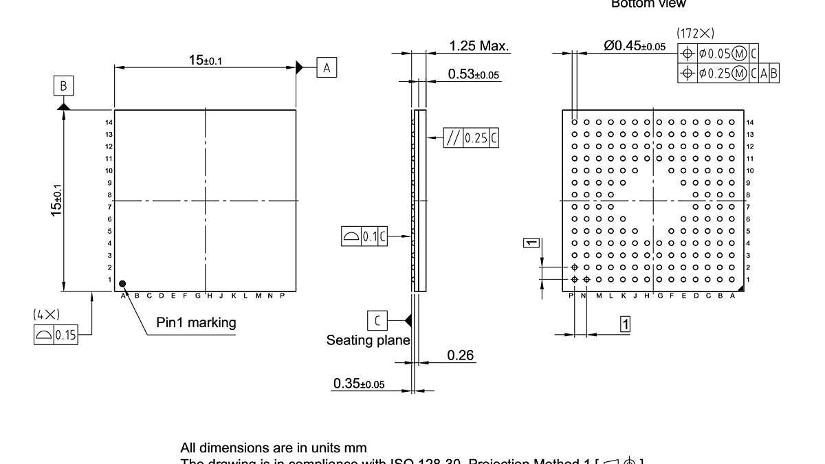 P-BGA-172-801_Package Outline