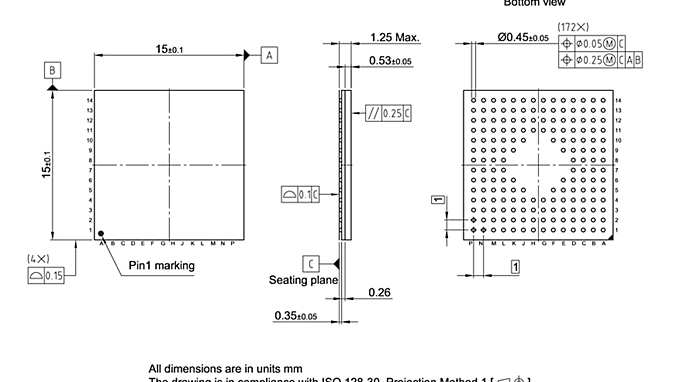 P-BGA-172-801_Package Outline