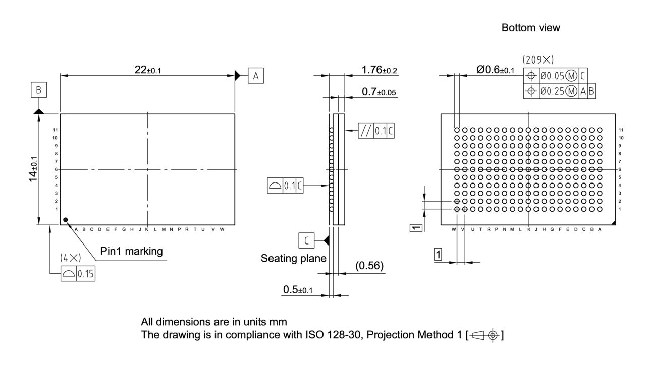 P-BGA-209-800_Package Outline