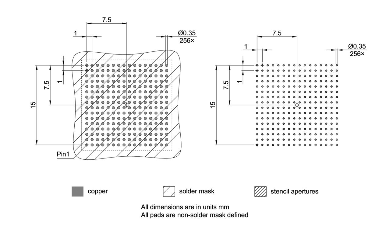 P-BGA-256-801_Footprint Drawing