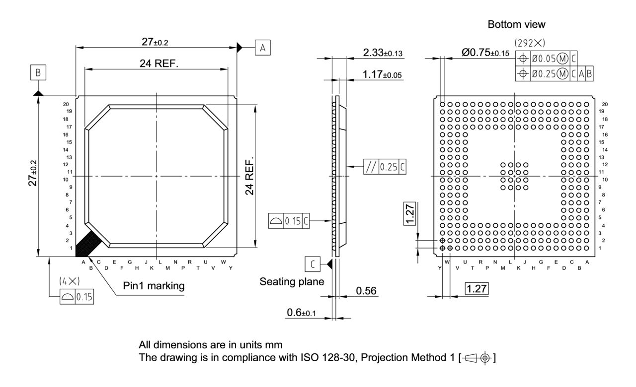 P-BGA-272-800_Package Outline