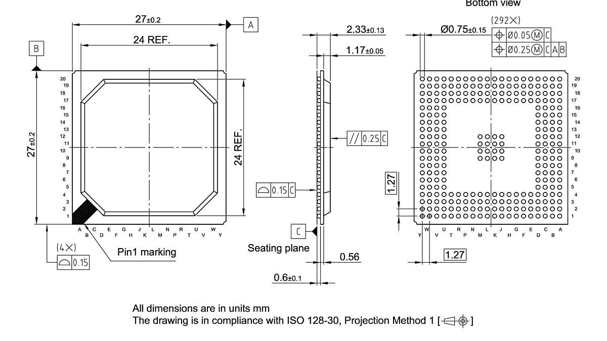 P-BGA-272-800_Package Outline