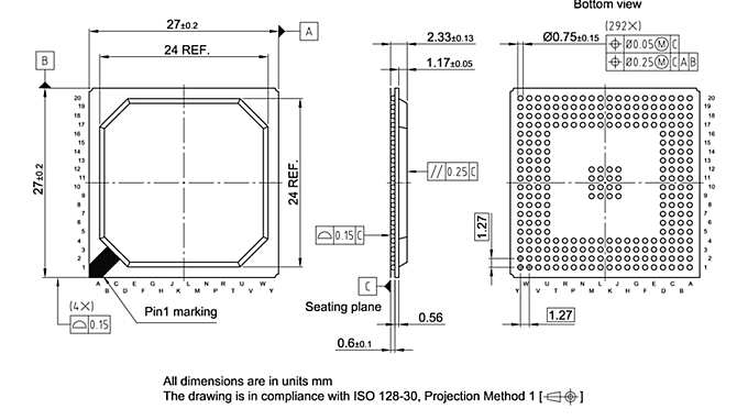 P-BGA-272-800_Package Outline