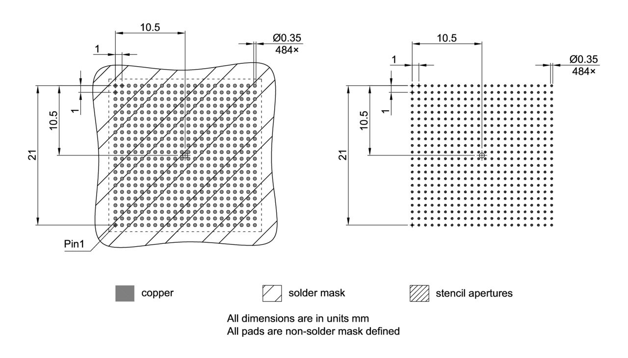 P-BGA-484-800_Footprint Drawing