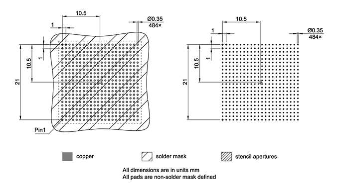 P-BGA-484-800_Footprint Drawing