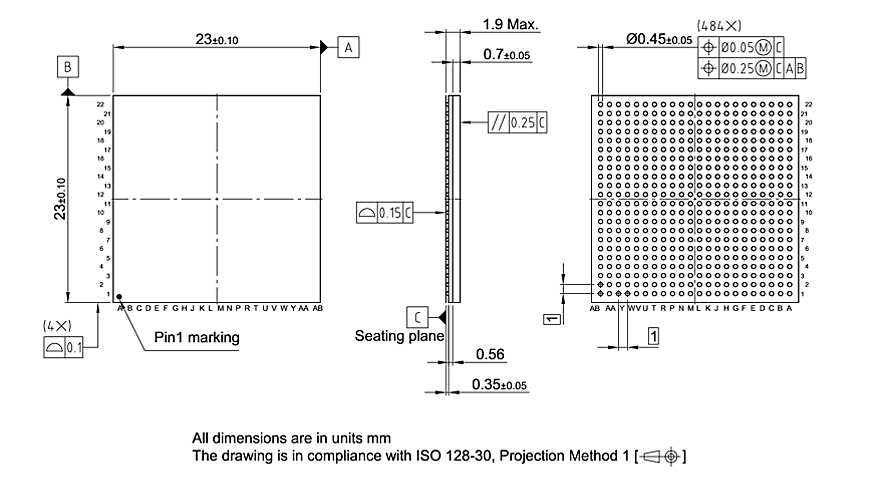 P-BGA-484-800_Package Outline