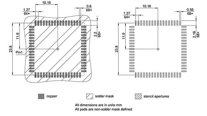 P-LCC-68-801_Footprint Drawing