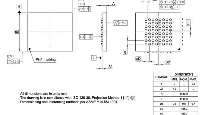 P-LFBGA-64-802_Package Outline