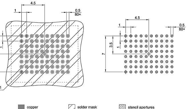 P-LFBGA-80-800_Footprint Drawing