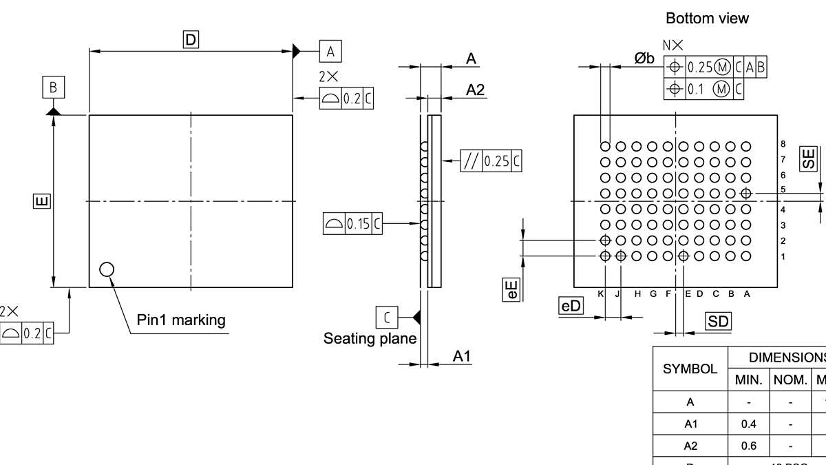 P-LFBGA-80-800_Package Outline