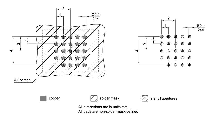 P-TFBGA-24-804_Footprint Drawing