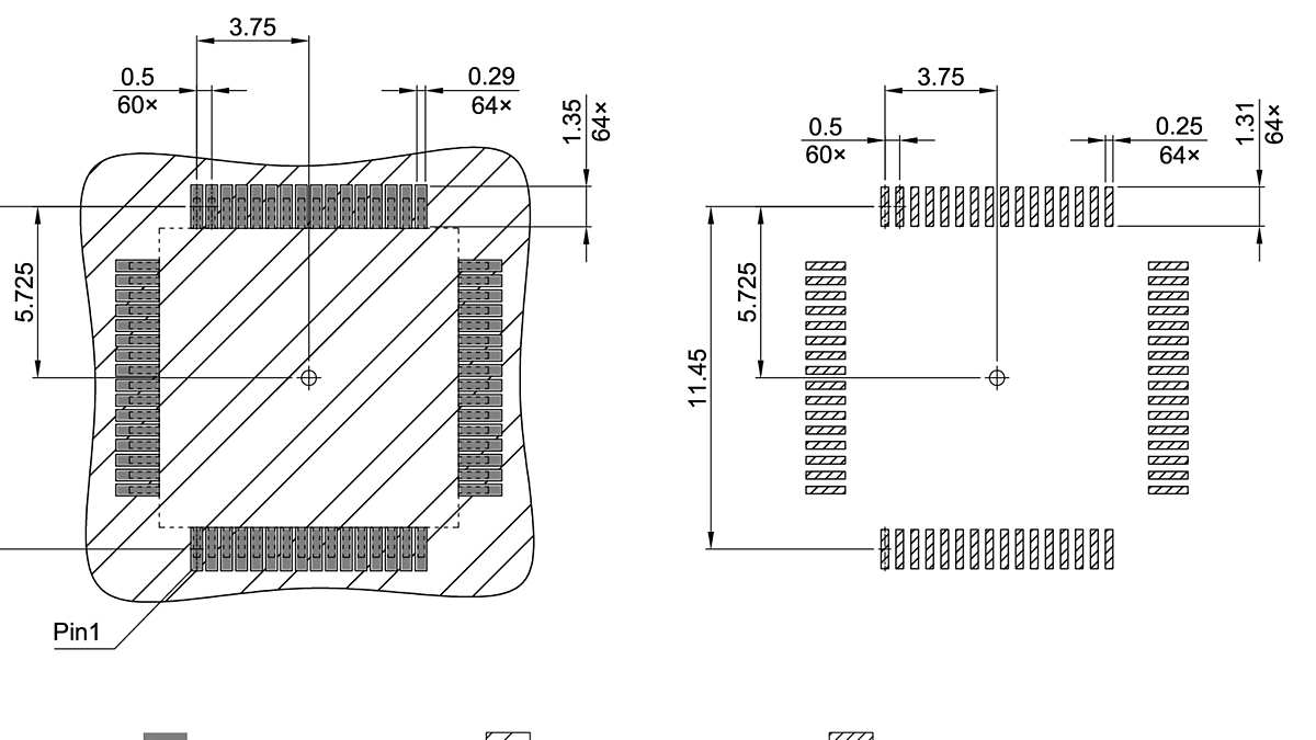 P-TQFP-64-803_Footprint Drawing