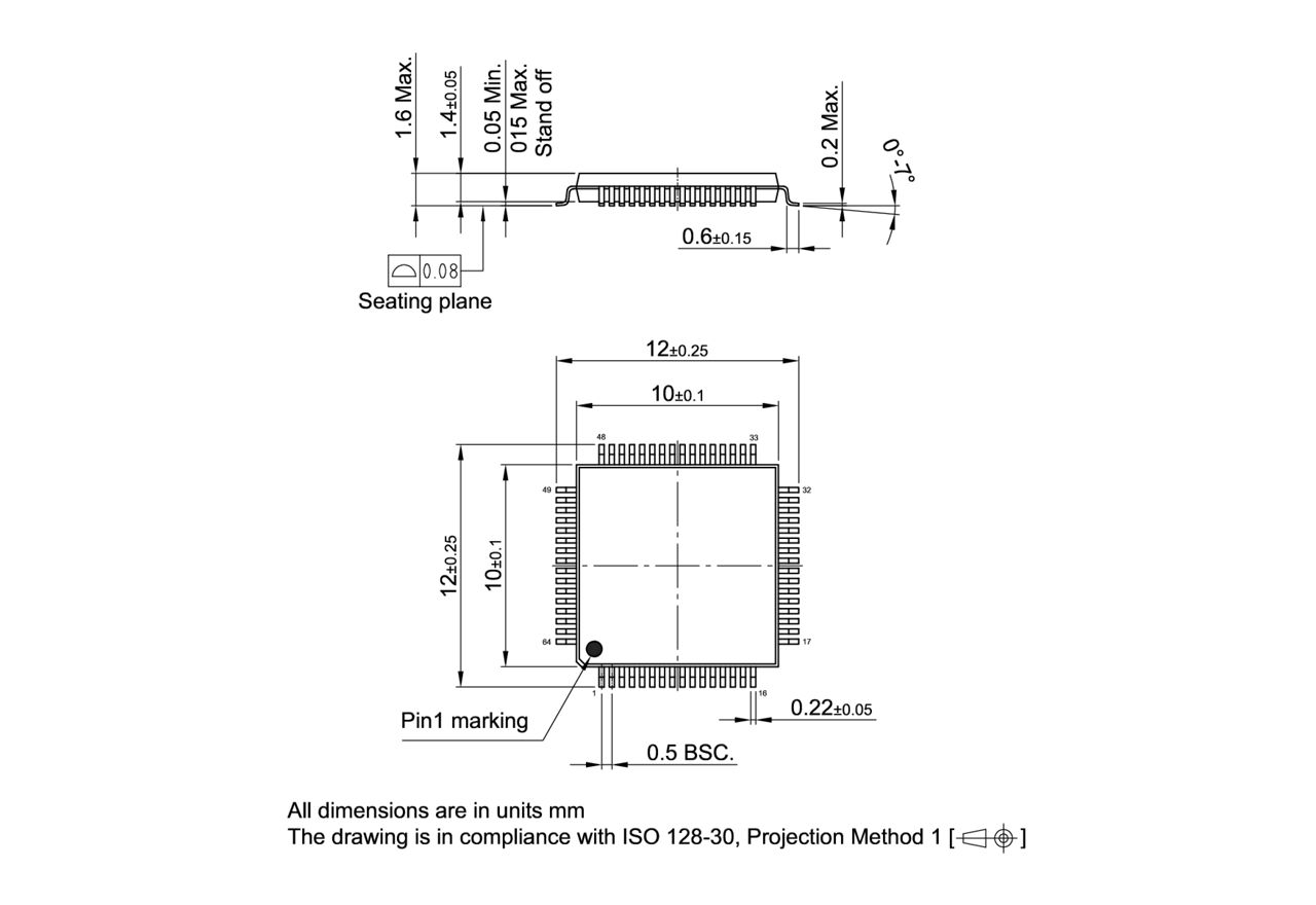 P-TQFP-64-803_Package Outline