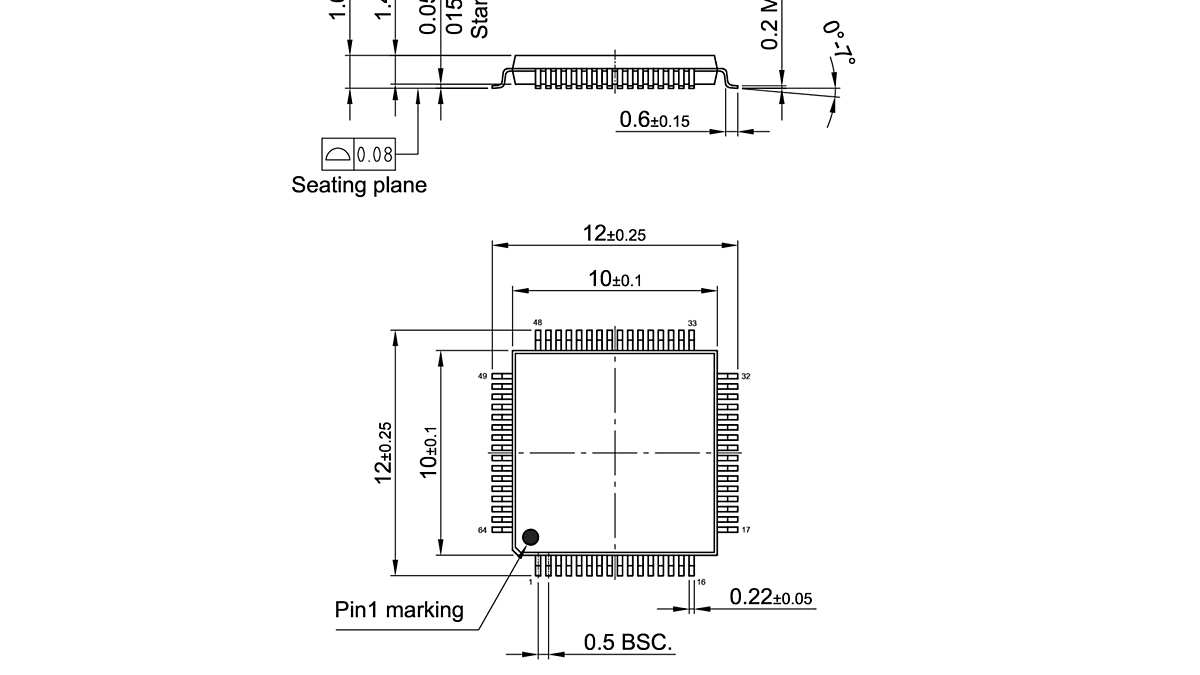 P-TQFP-64-803_Package Outline