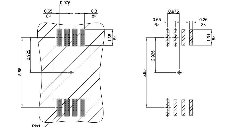 P-TSSOP-8-800_Footprint Drawing