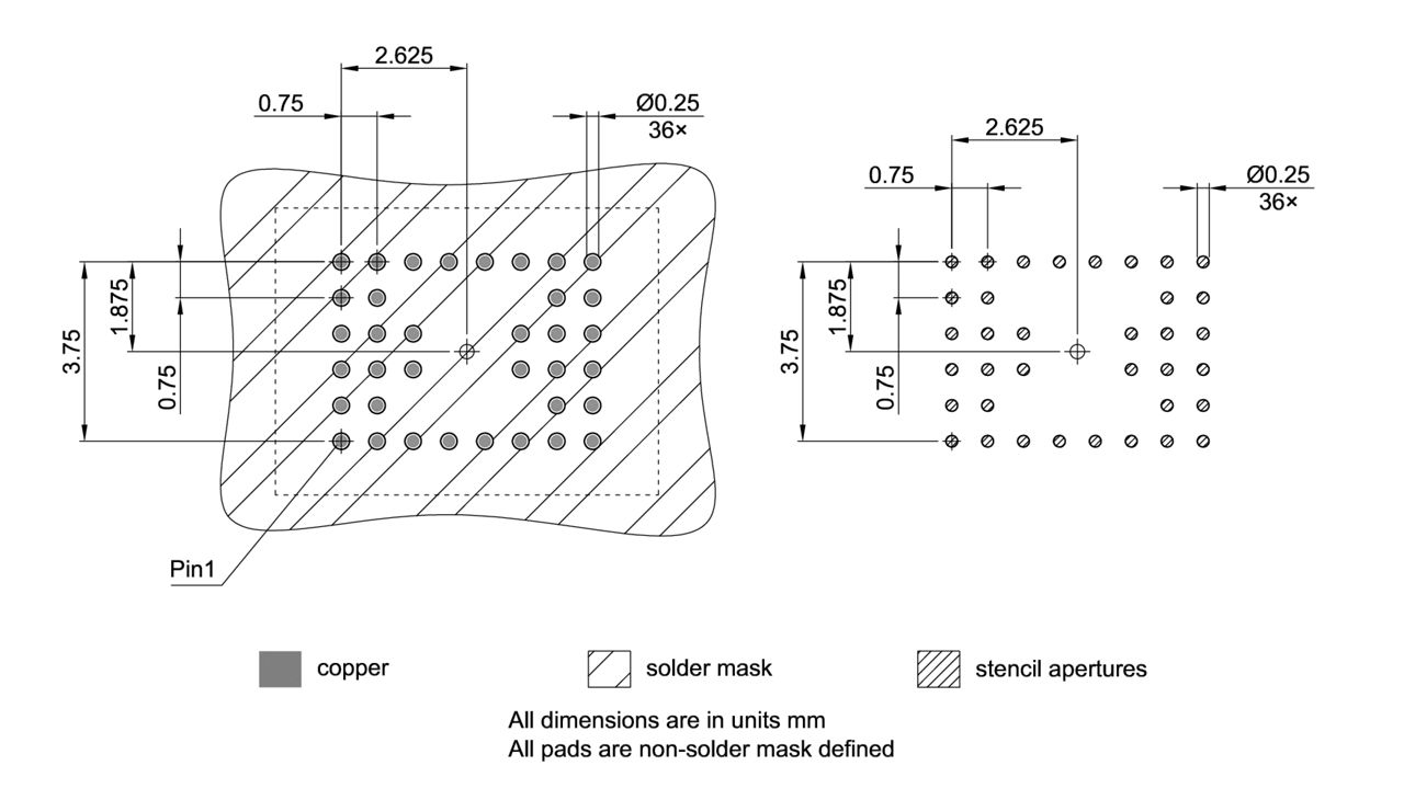 P-VFBGA-36-800_Footprint Drawing