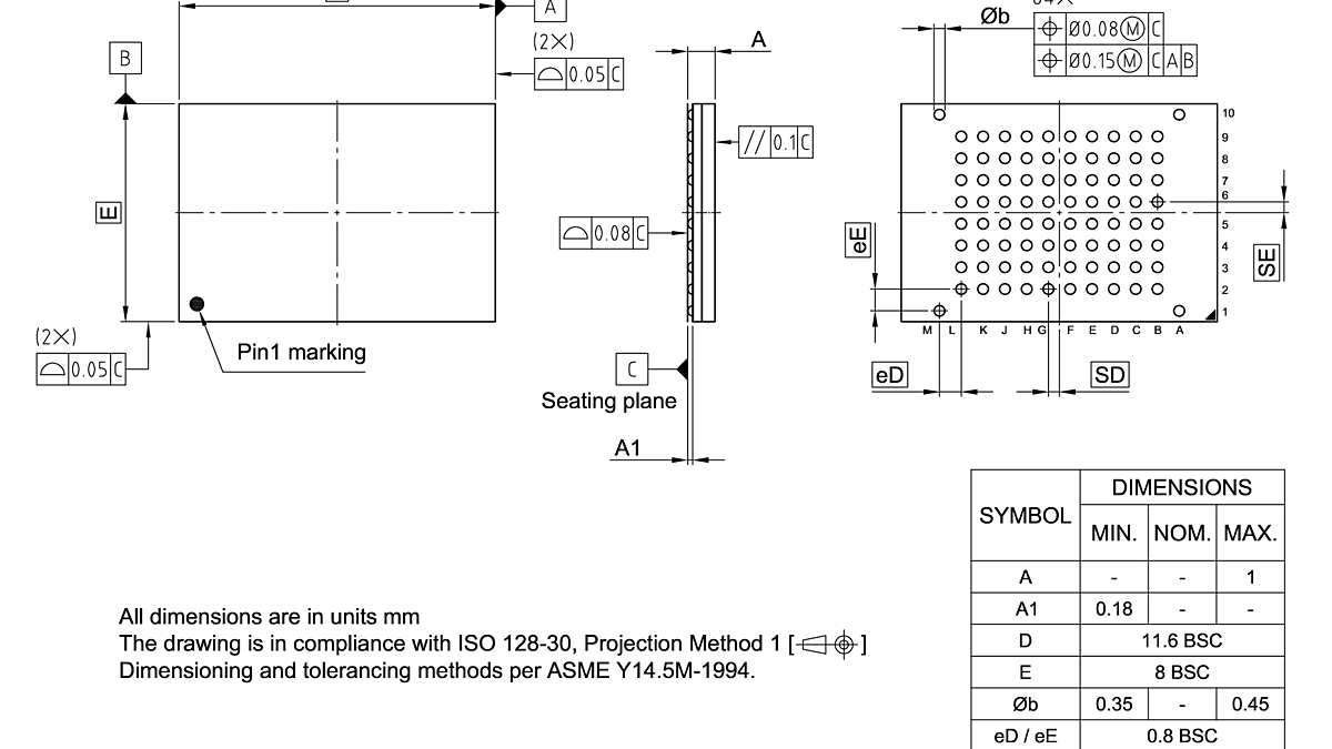 P-VFBGA-84-801_Package Outline