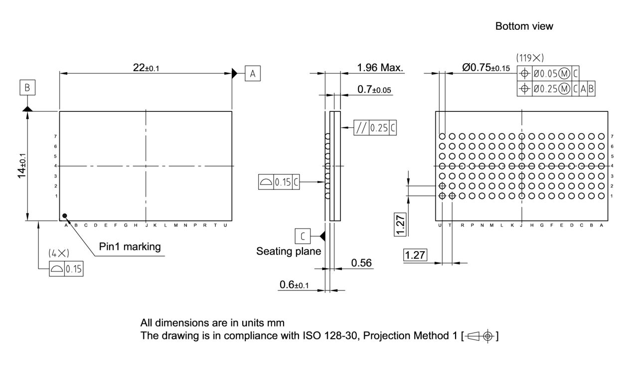 PG-BGA-119-801_Package Outline