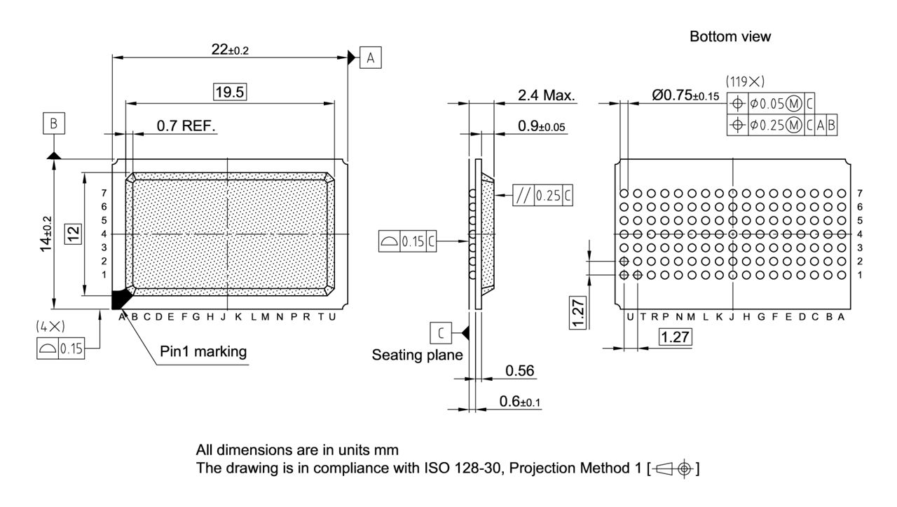 PG-BGA-119-803_Package Outline