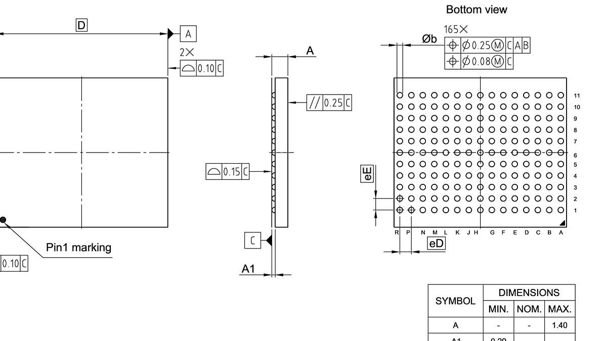 PG-BGA-165-804_Package Outline