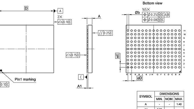 PG-BGA-165-804_Package Outline