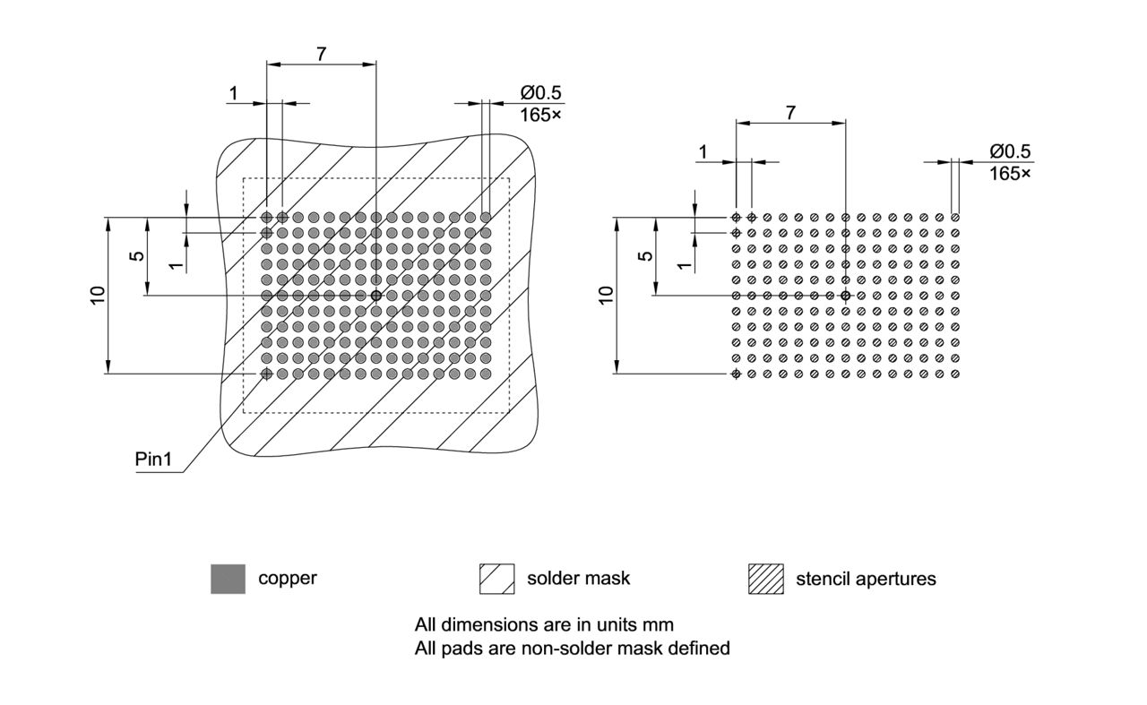 PG-BGA-165-805_Footprint Drawing