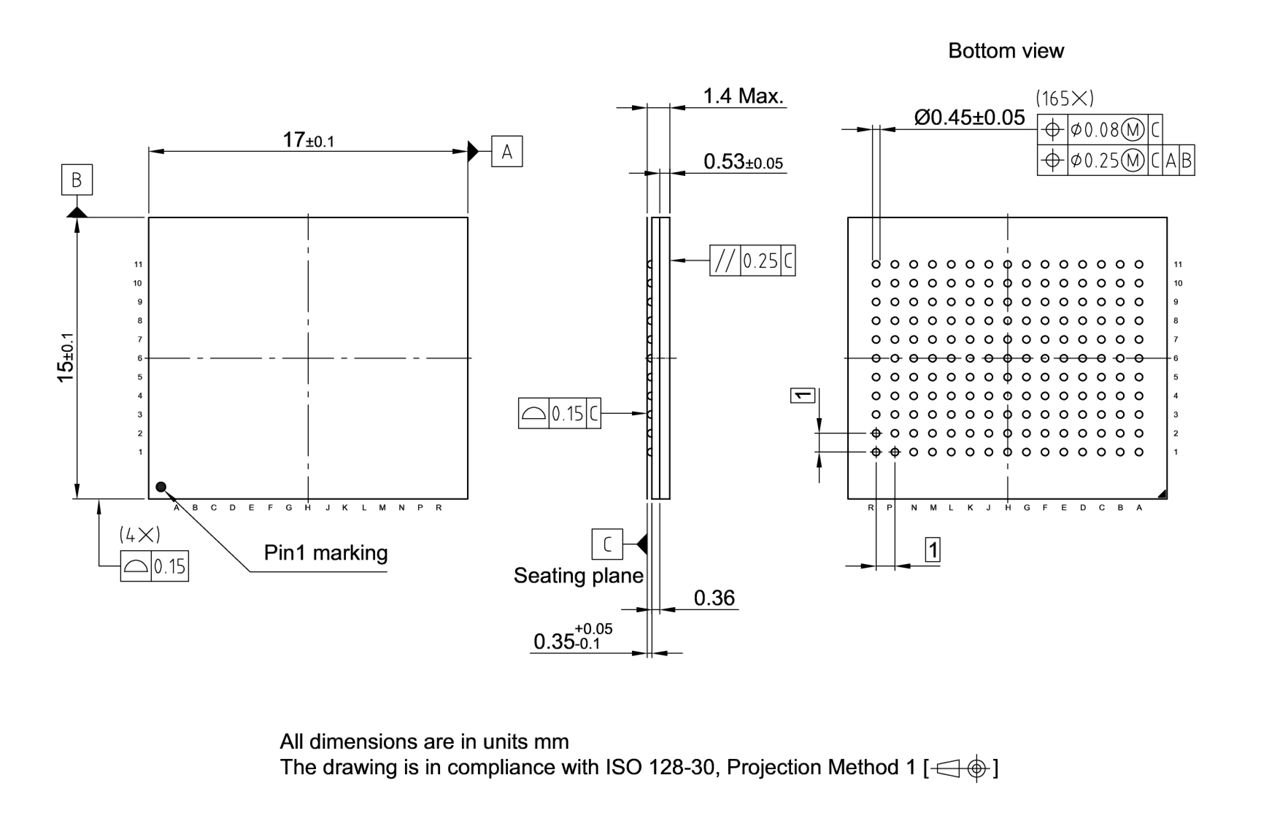 PG-BGA-165-806_Package Outline